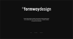 Desktop Screenshot of formwaydesign.com