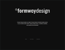 Tablet Screenshot of formwaydesign.com